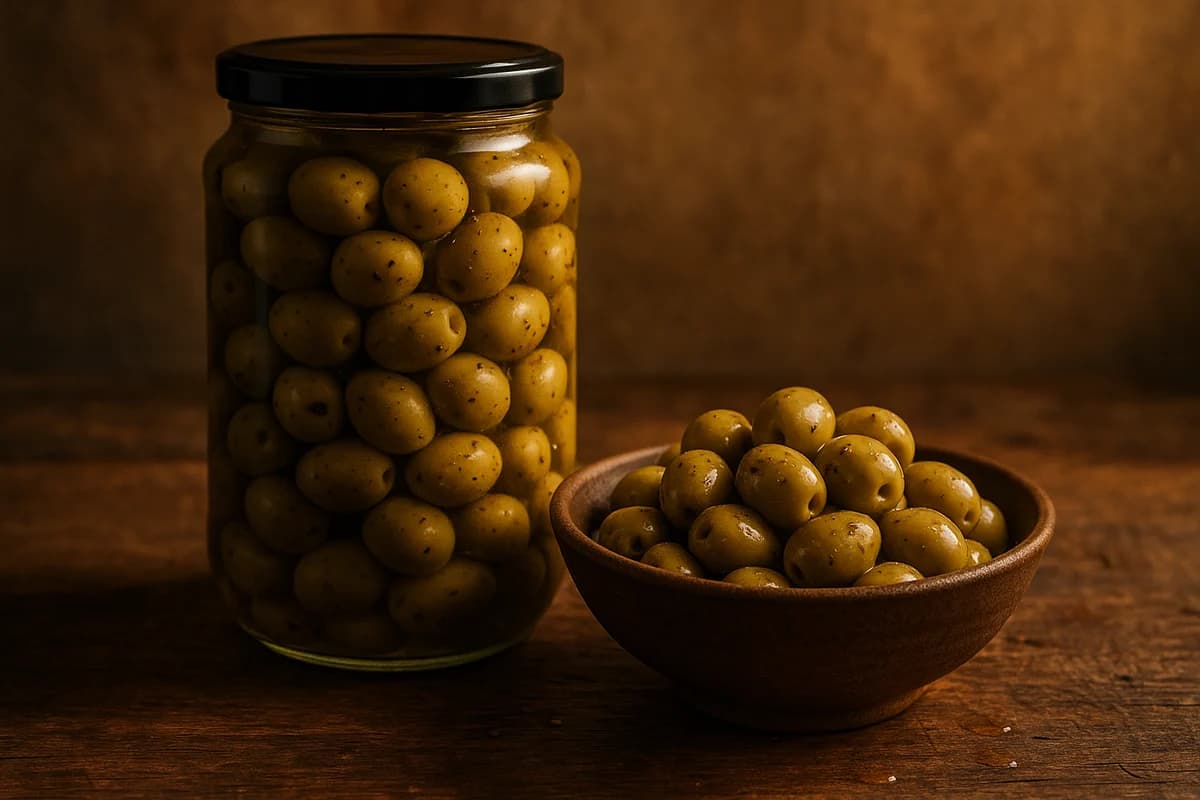 Al Dayah green olives with thyme deal at Roj Market in Lincoln, Nebraska.